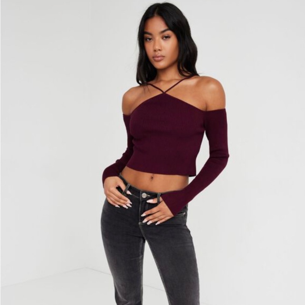 Brand New Cold Shoulder Sweate